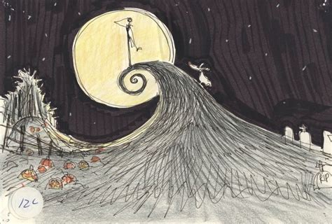 Concept art for TIM BURTON’S THE NIGHTMARE BEFORE CHRISTMAS (1993).