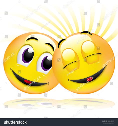 Two Smiley Friends Stock Illustration 166442459 - Shutterstock