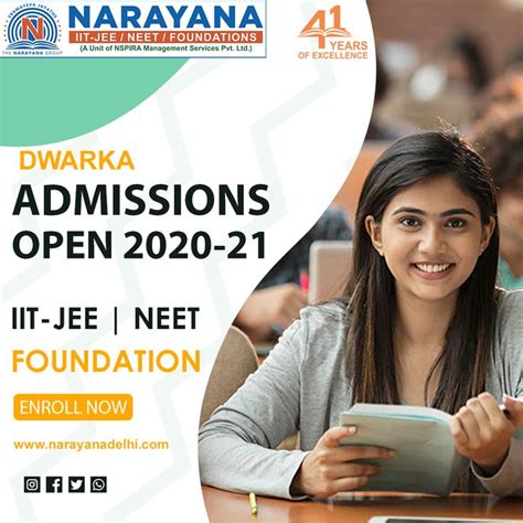 NARAYANA IIT-JEE/NEET Academy is a highly coveted institute for the preparation of IIT ...