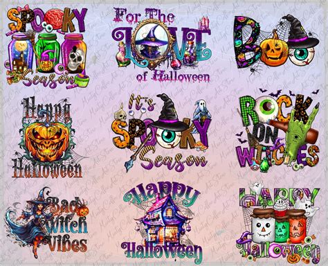 Halloween Sublimation Designs Bundle Png, Halloween Png Bundle ...