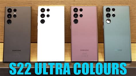 Samsung Galaxy S22 Ultra Colours - YouTube