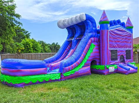 Mermaid Bounce House & Water Slide XL (C14) – Mom's Party Rental