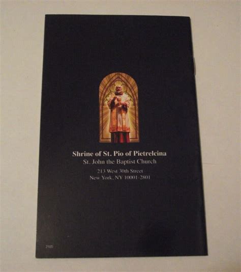 Vintage Patron St Saint Padre Pio Pio's Devotions relic prayer book booklet | eBay