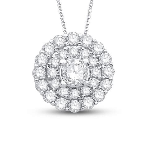 Colorless Diamond Necklace 1/2 ct tw Round-cut 14K White Gold | Jared