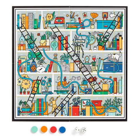 Books and Ladders Classic Board Game – Galison