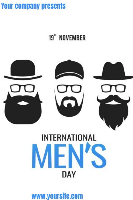 Men's day poster Template | PosterMyWall