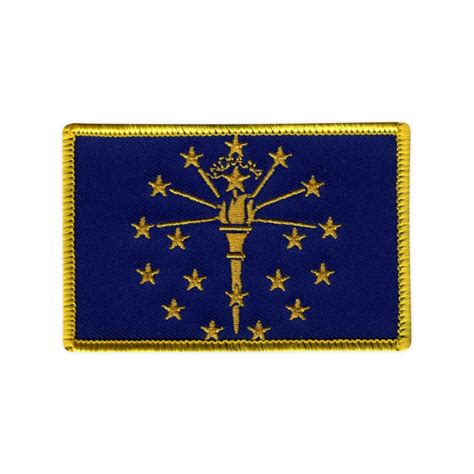 Flag of Indiana Embroidered Patch/Badge