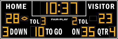 FB-8124-2 Football Scoreboard - Fair-Play Scoreboards