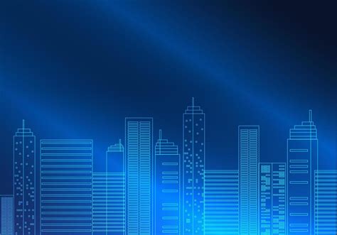 Background, technology city in lines dark blue gradient background Smart city technology that ...