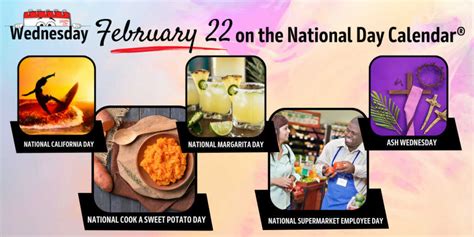 FEBRUARY 22, 2023 | ASH WEDNESDAY | NATIONAL SUPERMARKET EMPLOYEE DAY | NATIONAL MARGARITA DAY ...