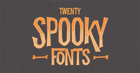 20 Creepy Fonts for Your Spooky Design Needs | Creepy font, Halloween fonts, Spooky font