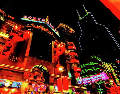 Nanjing Road At Night Photograph by Bob Lynn - Pixels