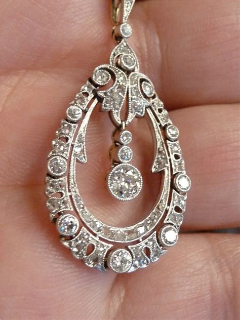 Delightfully Deco: Antique Diamond Pendants