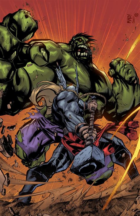 #Hulk #Fan #Art. (Hulk Vs Thor - colors) By: ZethKeeper. | Hulk vs thor, Thor comic art, Marvel ...