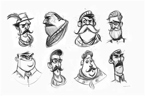 Character development sketches on Behance | Character sketches, Character art, Sketches