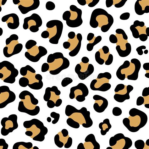 Leopard Print. Seamless Leopard Pattern. Leopard Spots. Abstract Animal ...