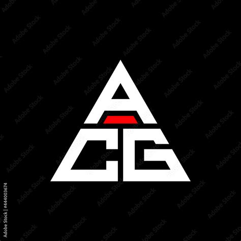 ACG triangle letter logo design with triangle shape. ACG triangle logo ...