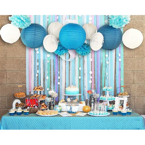 Set of 13 (Blue,Pink) Beach Themed Party Under the Sea Party Decoration ...