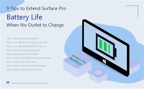 How to Extend Surface Pro Battery Life When No Outlet to Charge