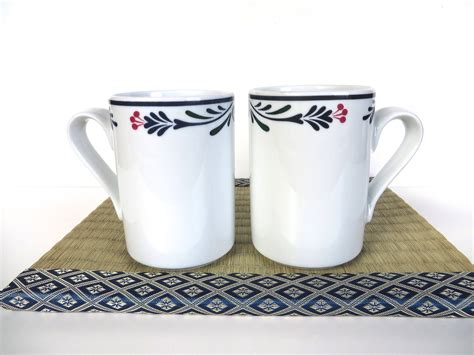 Set of 2 Dansk Bistro Tall Coffee Mugs Danish Modern Blue And | Etsy | Tall coffee mugs, Mugs ...