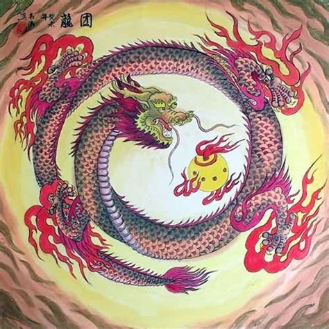 Chinese Dragon Painting 4739007, 50cm x 50cm(19〃 x 19〃)