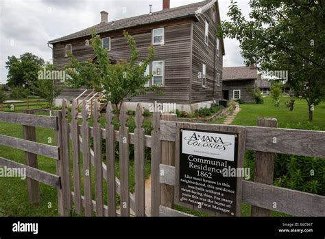 Amana, Iowa - The communal Amana Colonies, established by German immigrants in 1855 Stock Photo ...