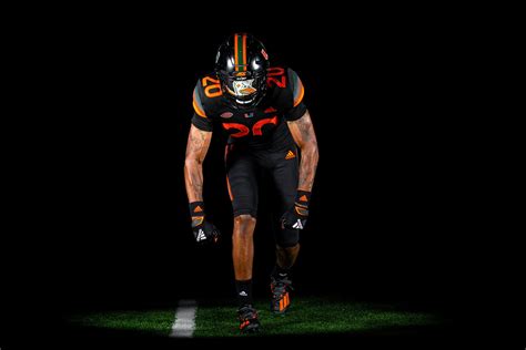 Miami Hurricanes unveil 2nd “Miami Nights” All-Black alternate jerseys ...