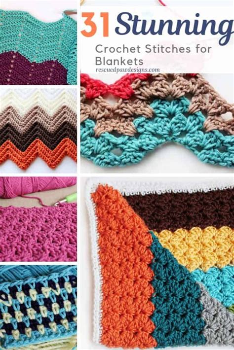 35 Unique Crochet Stitches for Blankets & Afghans - EasyCrochet.com ...