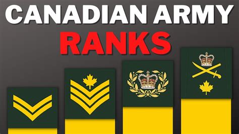 Canada's Army Ranks Explained - YouTube