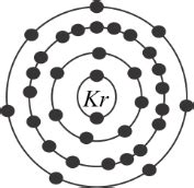 How many valence electrons does krypton have?(A) 36(B) 6(C) 8(D) 4(E) 10
