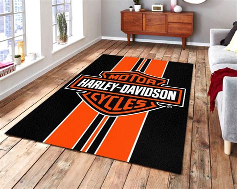 Harley Davidson Area Soft Rugs Bedroom Kitchen Living Room | Etsy