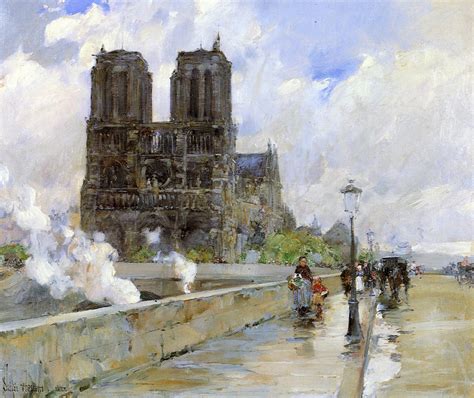 Notre Dame Cathedral, Paris, 1888 - Childe Hassam - WikiArt.org