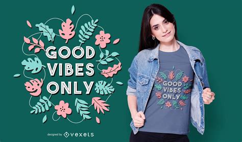 Good Vibes T-shirt Design Vector Download