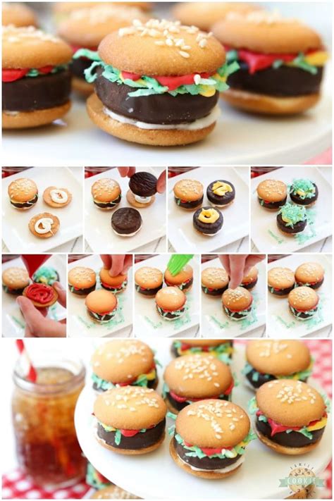 HAMBURGER COOKIES | Recipe | Hamburger cookies, Dessert recipes easy, Easy desserts