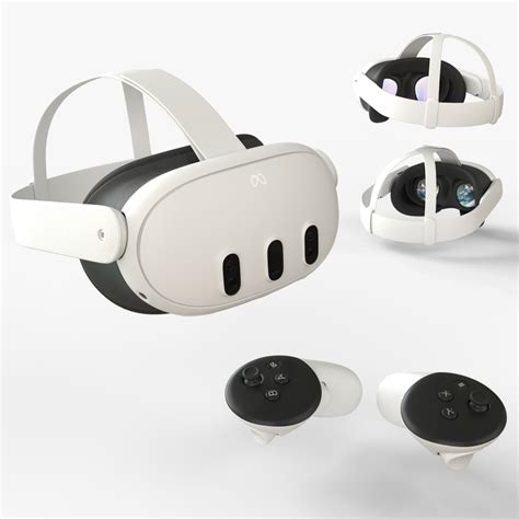 3D Meta Quest 3 With Meta Touch Plus Controllers - TurboSquid 2161667