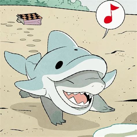 jeff the land shark | Cute little drawings, Shark drawing, Shark art