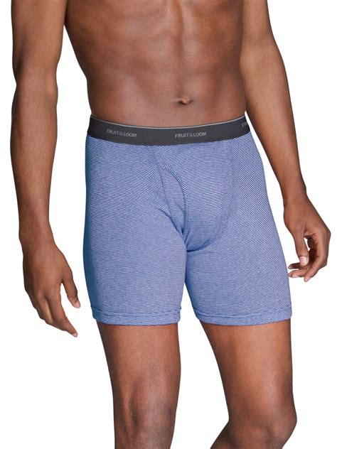 Fruit of the Loom Men's CoolZone Fly Stripe and Solid Boxer Briefs, 5 Pack - Walmart.com