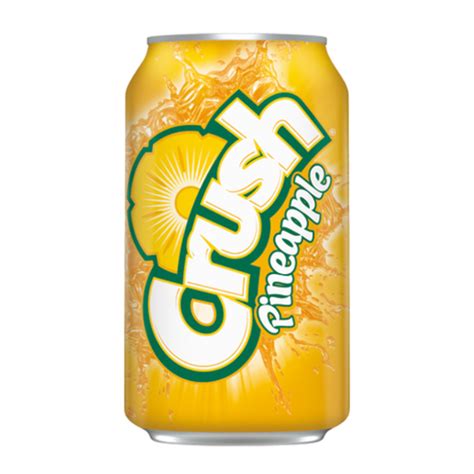 Crush Pineapple Soda 355ml Soft Drink Can American Import