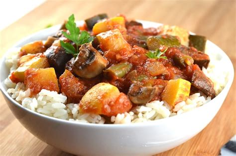 Vegetable Stew over Rice {Vegan} - TheVegLife