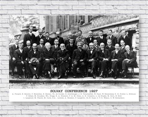 Solvay Conference 1927 Poster With Names Einstein Curie - Etsy