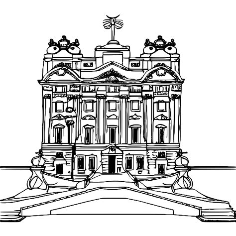 Buckingham Palace Coloring Page · Creative Fabrica