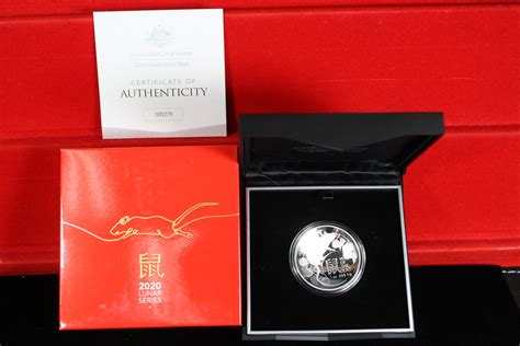 2020 Year of the Rat Domed Coin Australia Proof $5 OGP 3O8B ...