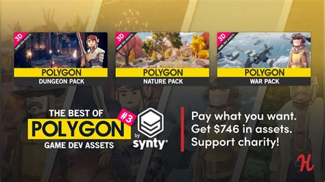 Humble Software Bundle: Synty's Polygon Game Dev Assets Bundle 3 - Bundle Scan