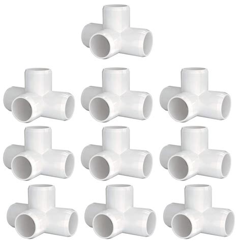 Buy letsFix 4 Way 1/2 Inch PVC Elbow Fittings, DIY PVC Connectors ...