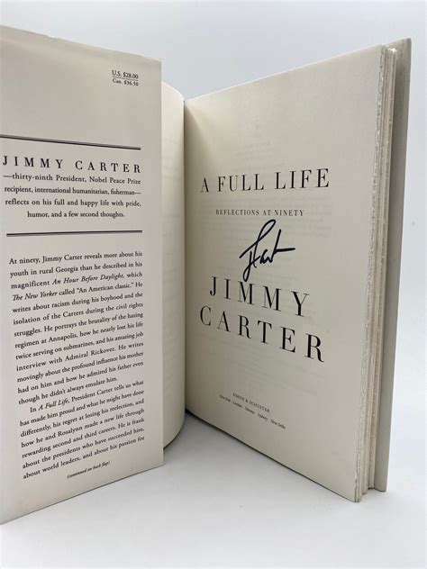 A Full Life - Jimmy Carter (Signed Book)