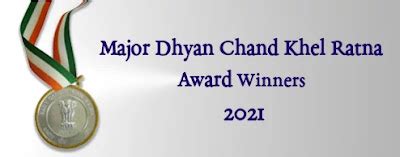 Major Dhyan Chand Khel Ratna Award Winners 2021