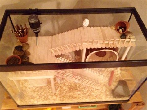 Hamster Cage - DIY aquarium conversion Gerbil Toys, Diy Hamster Toys, Cool Hamster Cages ...