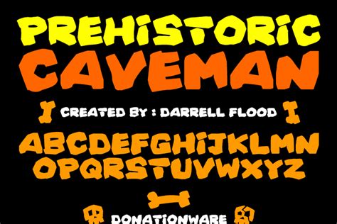 Prehistoric Caveman Font | HAWTPIXEL - Darrell Flood | FontSpace