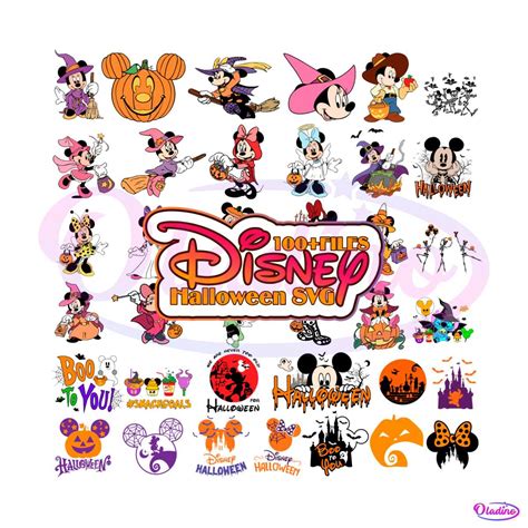 Disney Halloween SVG Mickey And Friends SVG Bundle