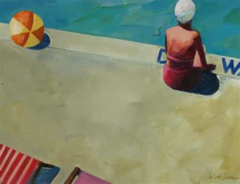 In the Spotlight: Tracey Sylvester Harris | Pool art, Black and white painting, Water artists